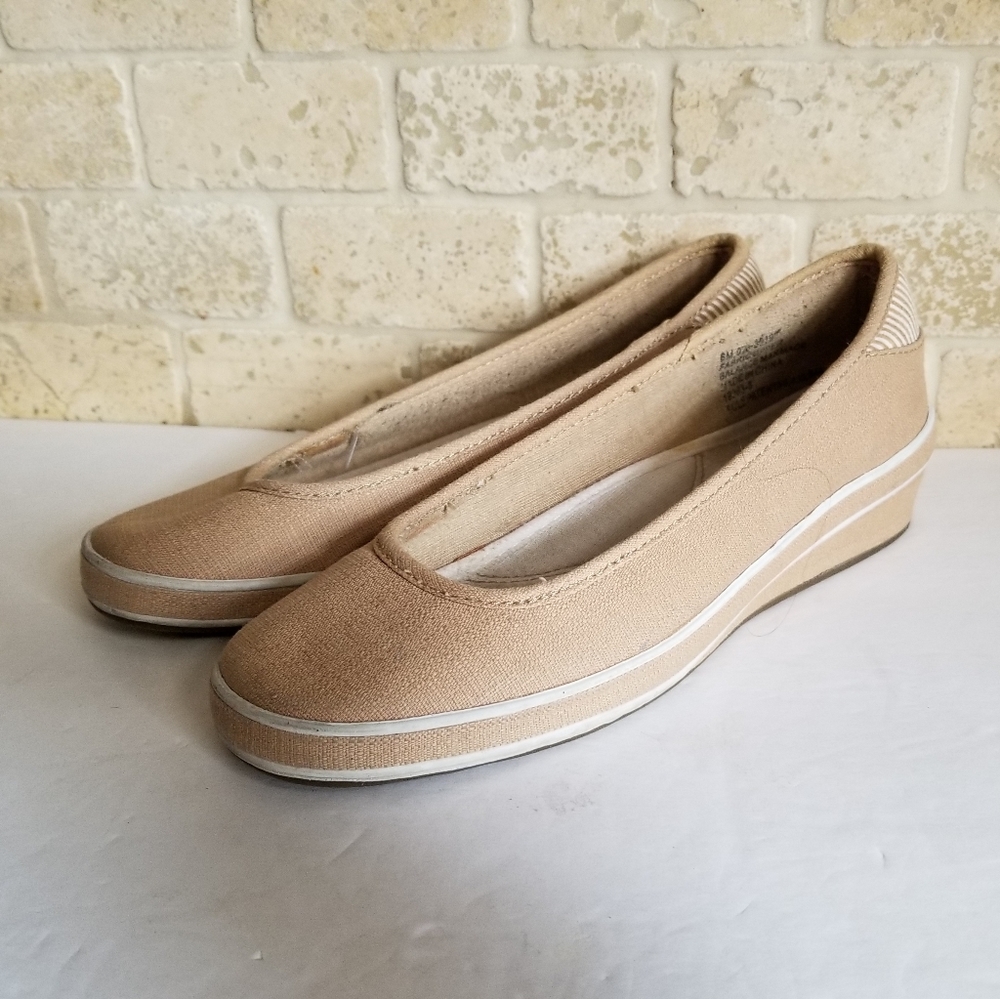 Cabin Creek Canvas Wedge Shoes